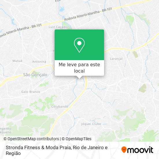 Stronda Fitness & Moda Praia mapa