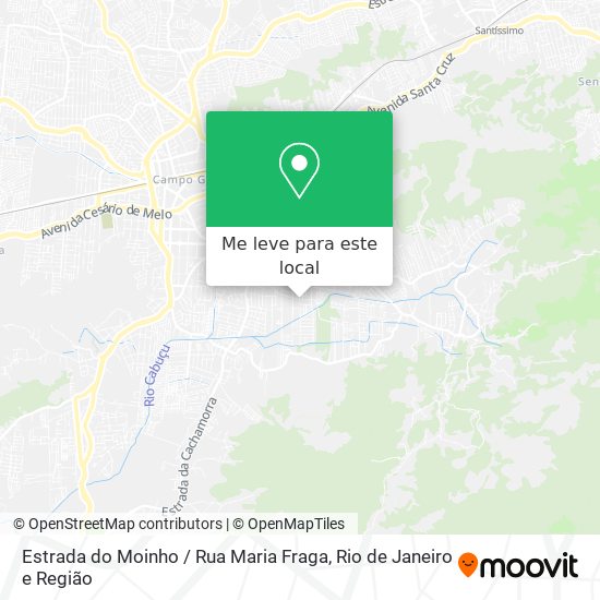 Estrada do Moinho / Rua Maria Fraga mapa
