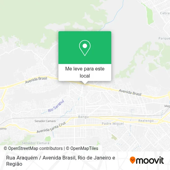 Rua Araquém / Avenida Brasil mapa