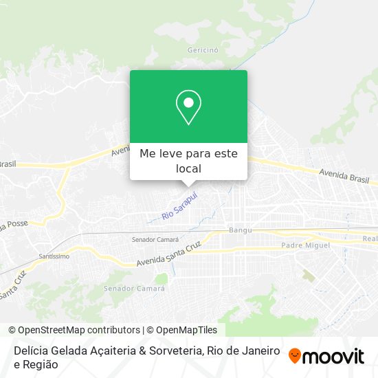 Delícia Gelada Açaiteria & Sorveteria mapa