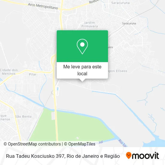Rua Tadeu Kosciusko 397 mapa