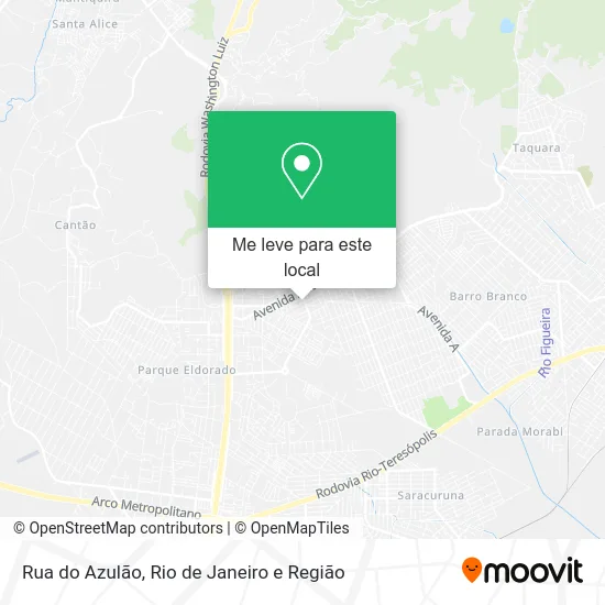 Rua do Azulão mapa