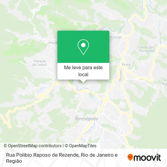 Rua Polibio Raposo de Rezende mapa