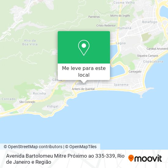 Avenida Bartolomeu Mitre Próximo ao 335-339 mapa