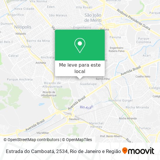 Estrada do Camboatá, 2534 mapa