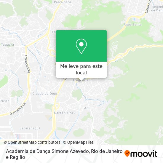 Academia de Dança Simone Azevedo mapa
