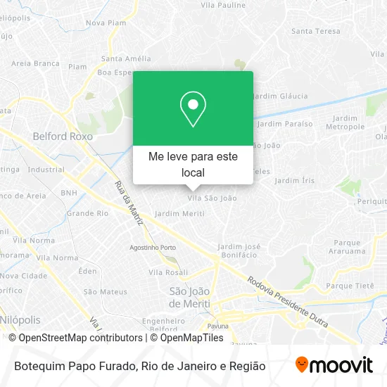 Botequim Papo Furado mapa