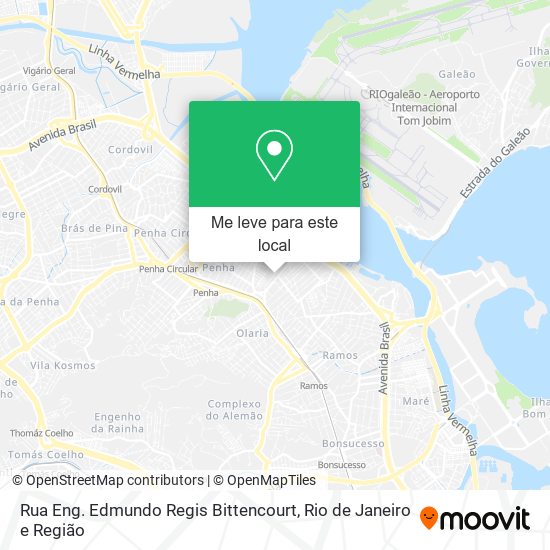 Rua Eng. Edmundo Regis Bittencourt mapa