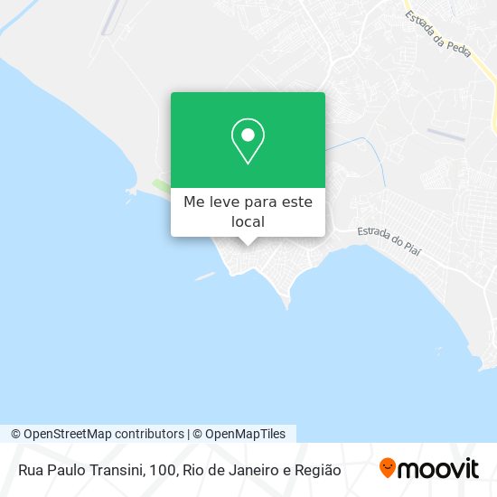 Rua Paulo Transini, 100 mapa