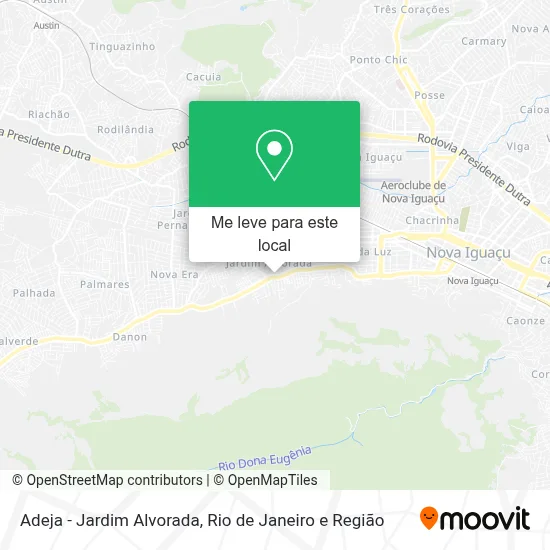 Adeja - Jardim Alvorada mapa