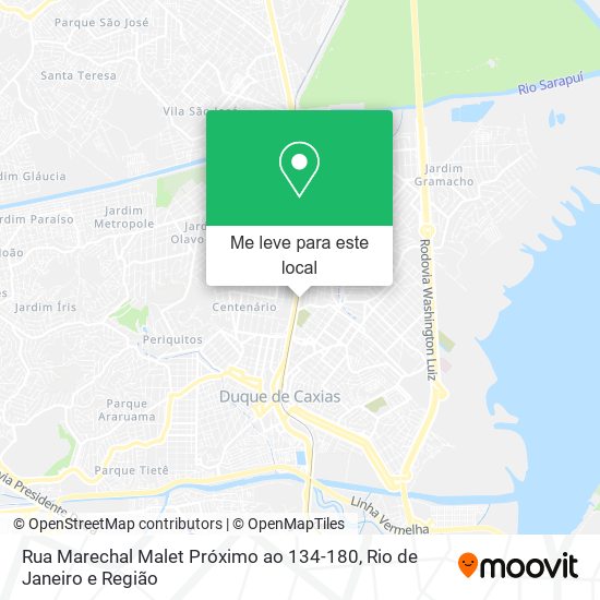 Rua Marechal Malet Próximo ao 134-180 mapa
