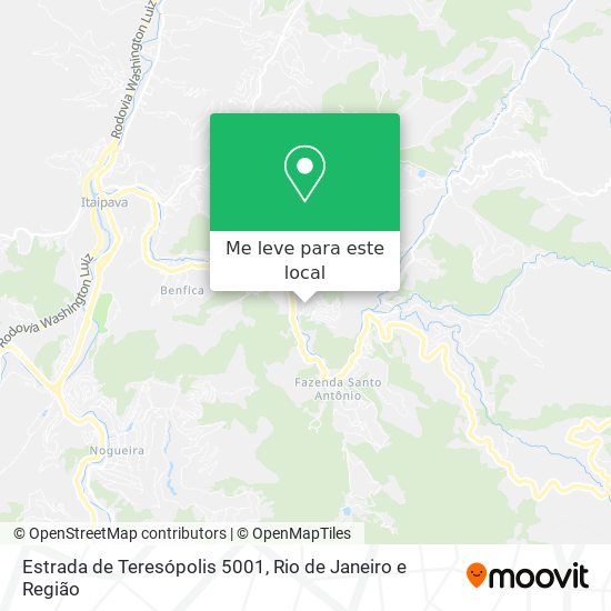 Estrada de Teresópolis 5001 mapa