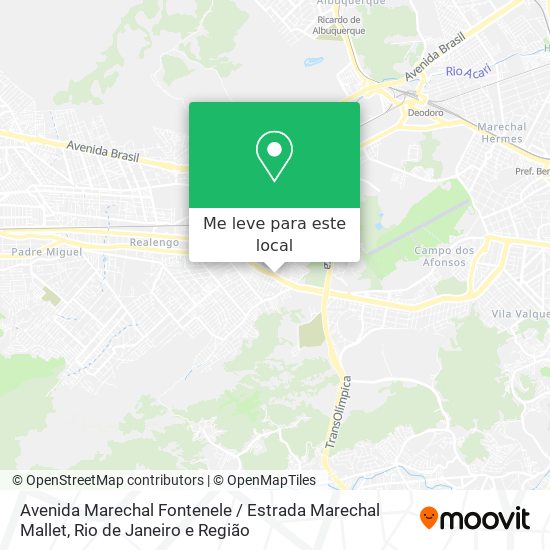 Avenida Marechal Fontenele / Estrada Marechal Mallet mapa
