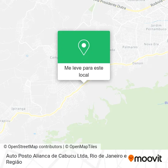 Auto Posto Alianca de Cabucu Ltda mapa