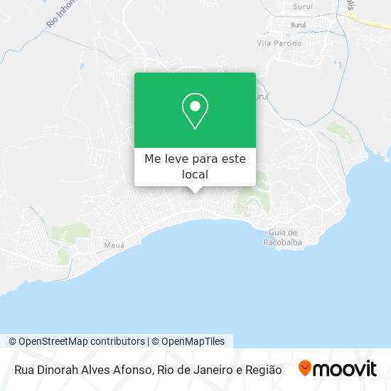 Rua Dinorah Alves Afonso mapa