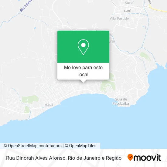 Rua Dinorah Alves Afonso mapa