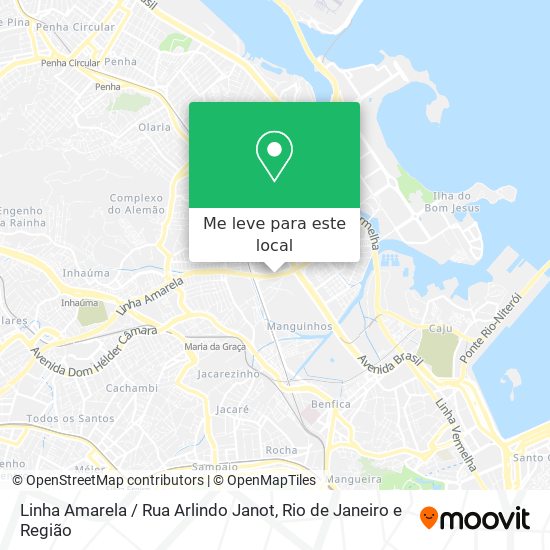 Linha Amarela / Rua Arlindo Janot mapa