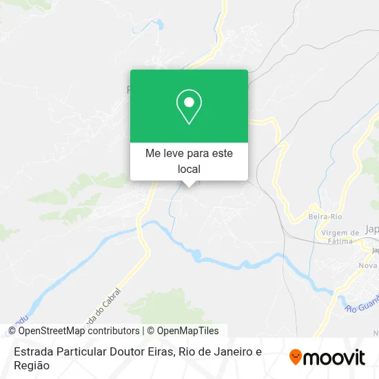 Estrada Particular Doutor Eiras mapa