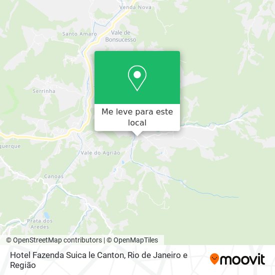 Hotel Fazenda Suica le Canton mapa