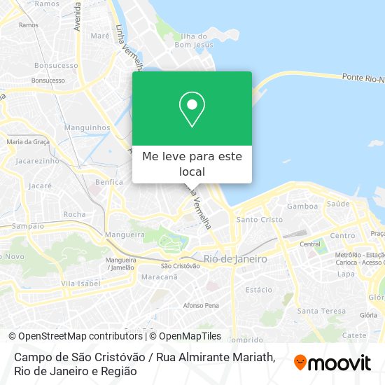 Campo de São Cristóvão / Rua Almirante Mariath mapa