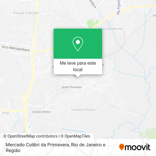 Mercado Colibri da Primavera mapa