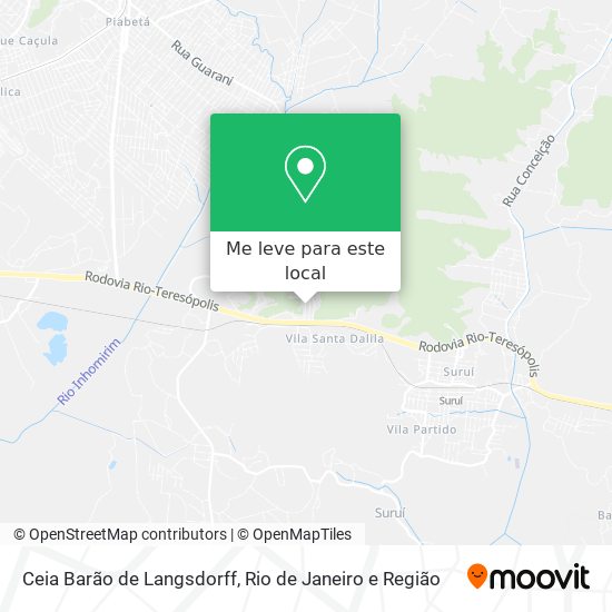 Ceia Barão de Langsdorff mapa