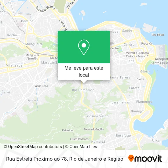 Rua Estrela Próximo ao 78 mapa