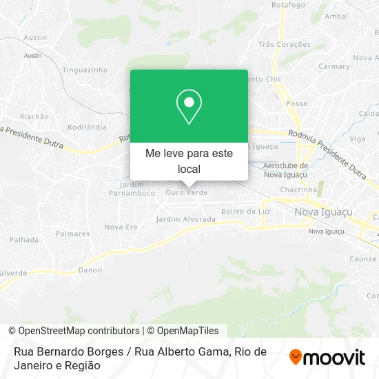 Rua Bernardo Borges / Rua Alberto Gama mapa