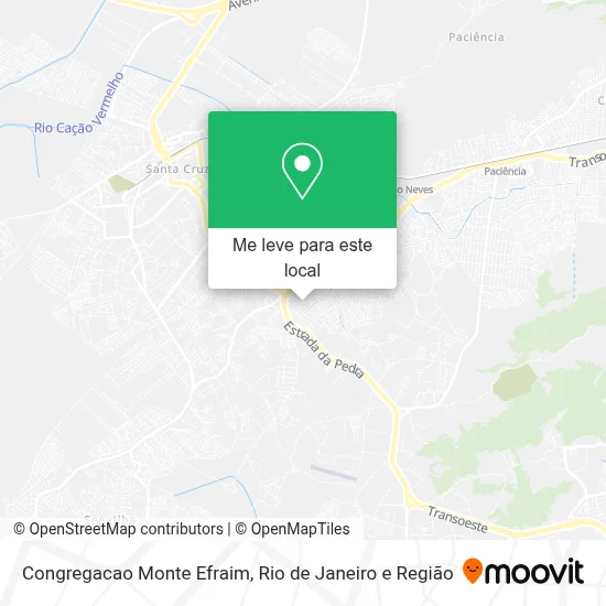 Congregacao Monte Efraim mapa