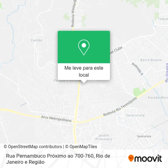 Rua Pernambuco Próximo ao 700-760 mapa