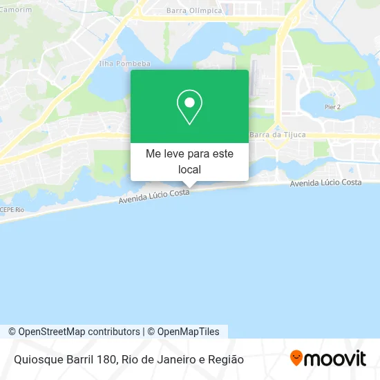 Quiosque Barril 180 mapa
