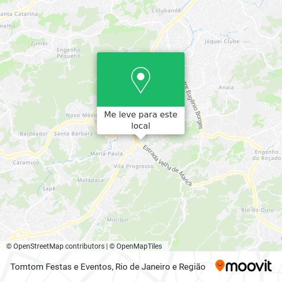 Tomtom Festas e Eventos mapa