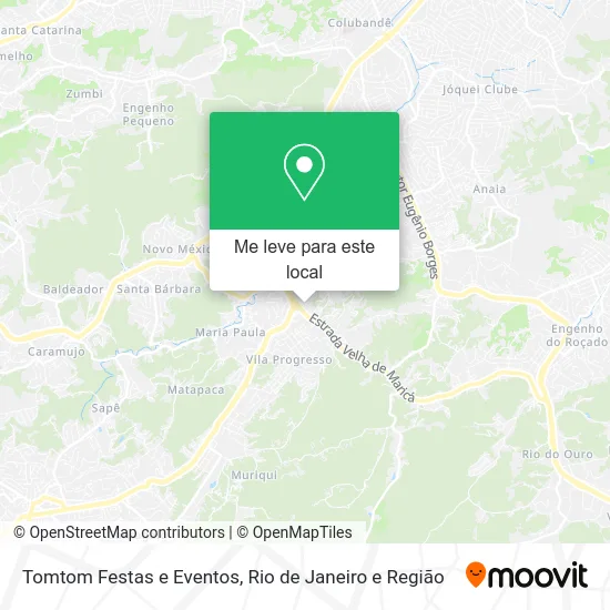 Tomtom Festas e Eventos mapa