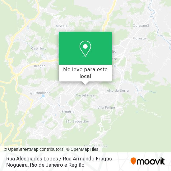 Rua Alcebíades Lopes / Rua Armando Fragas Nogueira mapa