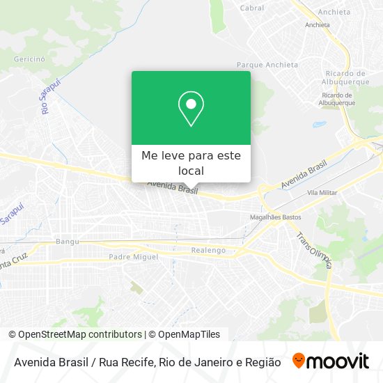 Avenida Brasil / Rua Recife mapa