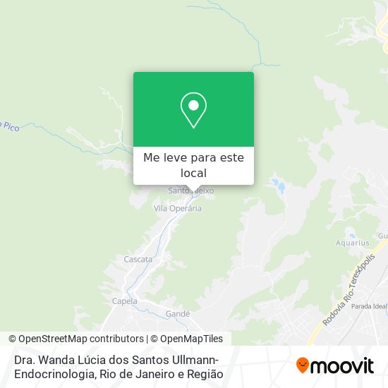 Dra. Wanda Lúcia dos Santos Ullmann-Endocrinologia mapa