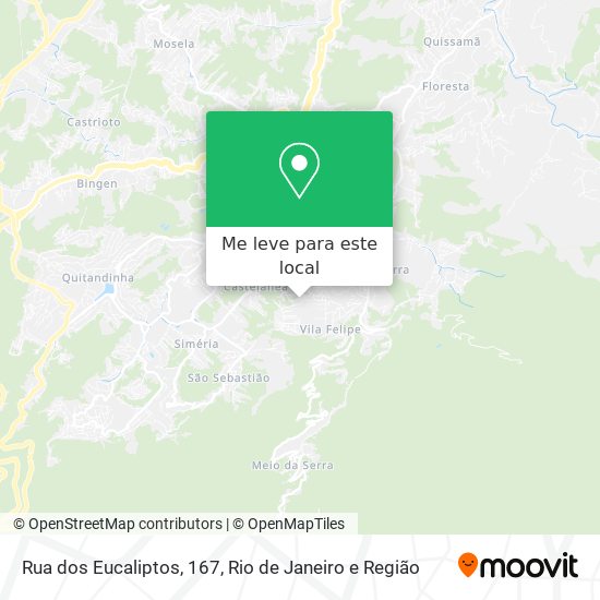 Rua dos Eucaliptos, 167 mapa
