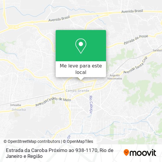 Estrada da Caroba Próximo ao 938-1170 mapa