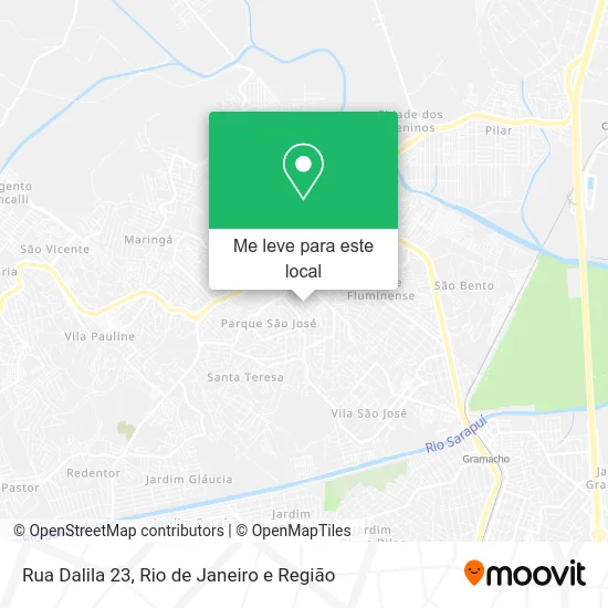 Rua Dalila 23 mapa