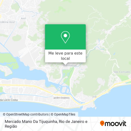 Mercado Mano Da Tijuquinha mapa