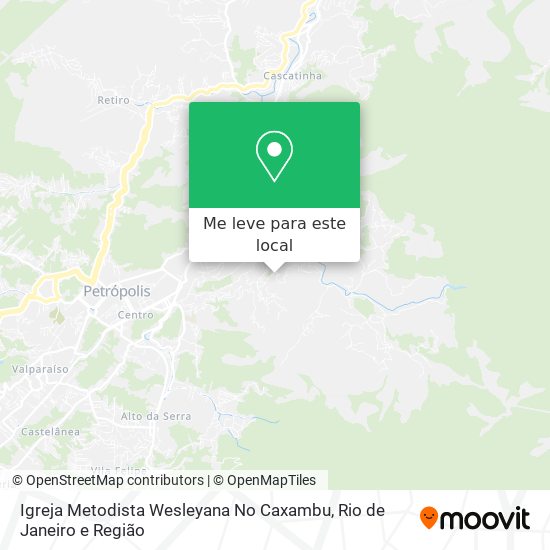 Igreja Metodista Wesleyana No Caxambu mapa