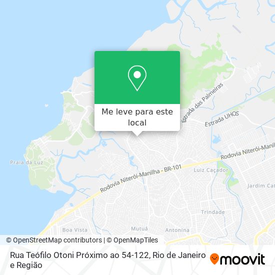 Rua Teófilo Otoni Próximo ao 54-122 mapa