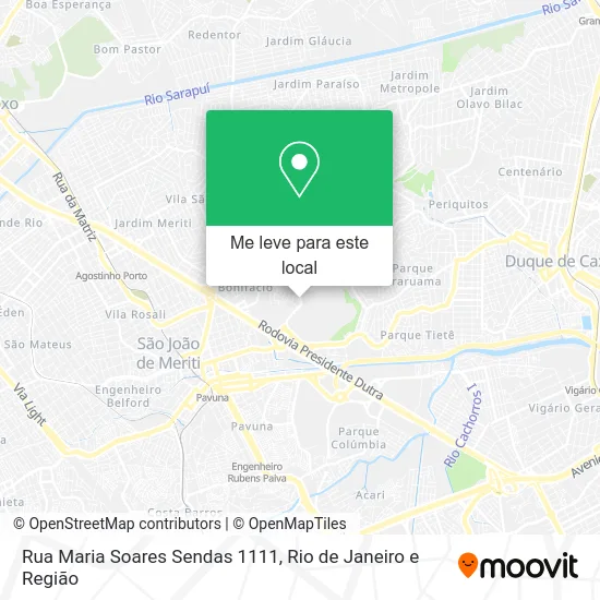 Rua Maria Soares Sendas 1111 mapa