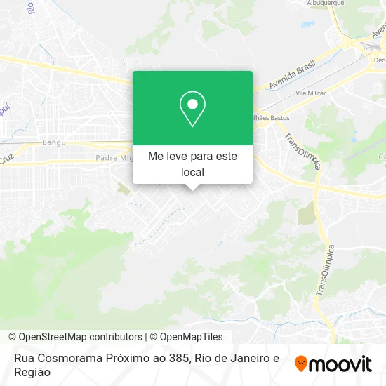 Rua Cosmorama Próximo ao 385 mapa