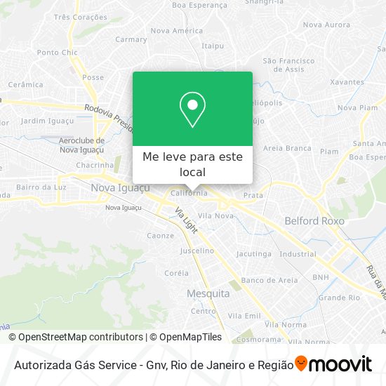 Autorizada Gás Service - Gnv mapa
