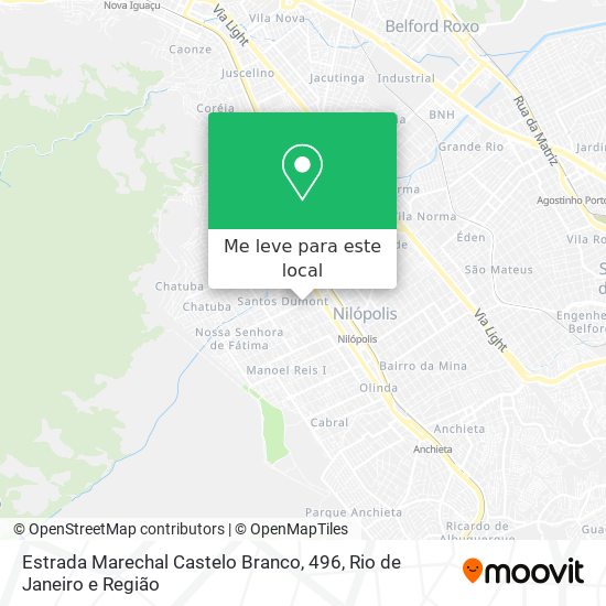 Estrada Marechal Castelo Branco, 496 mapa