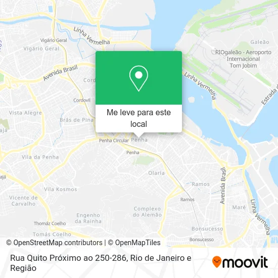 Rua Quito Próximo ao 250-286 mapa