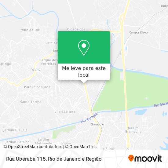 Rua Uberaba 115 mapa