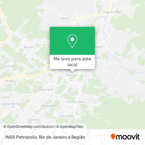 INSS Petropolis mapa
