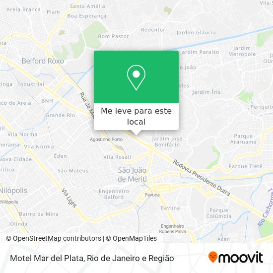 Motel Mar del Plata mapa